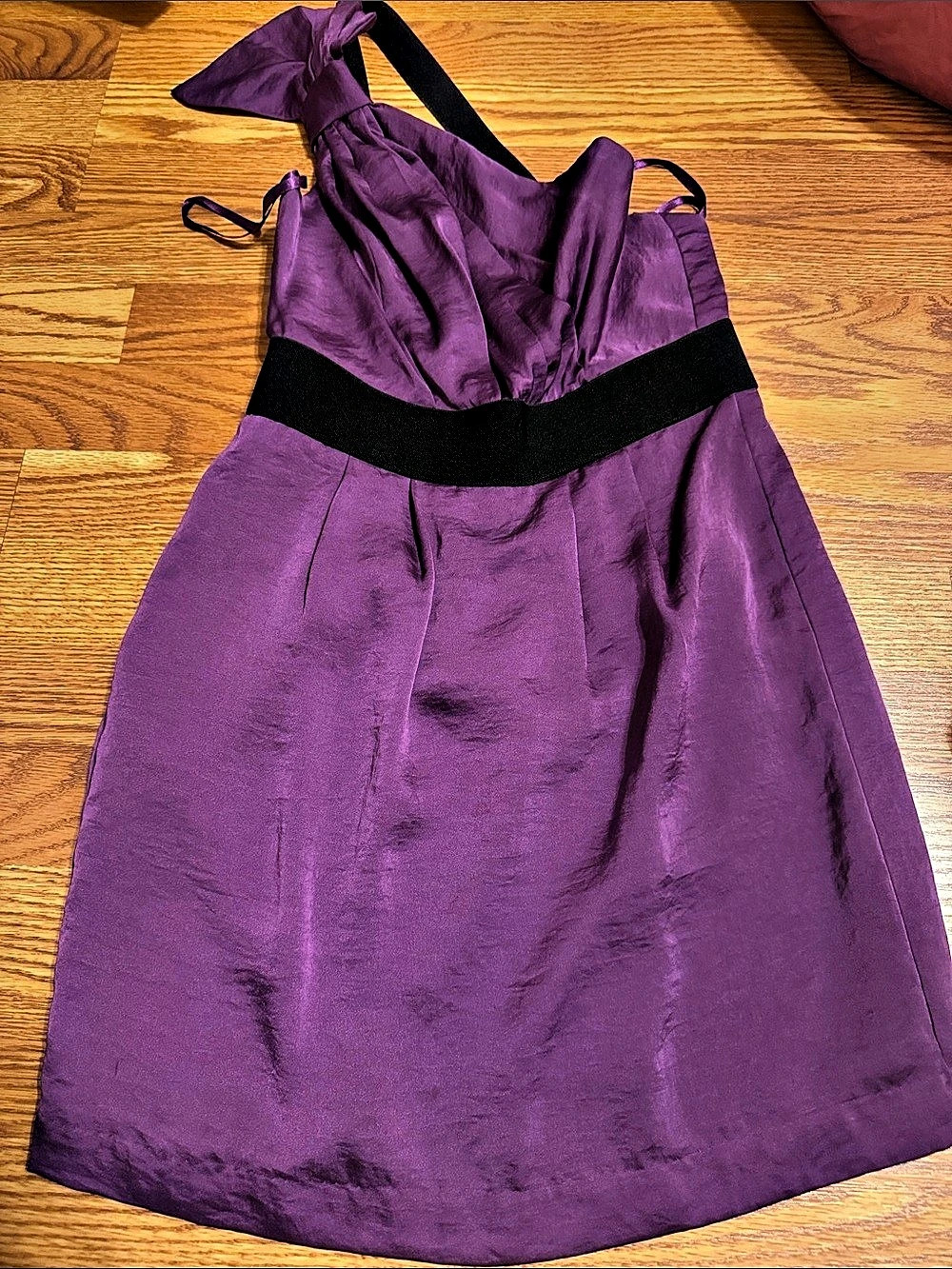 BCBG Generation Mini Dress in Purple & Black Size 2 Like New